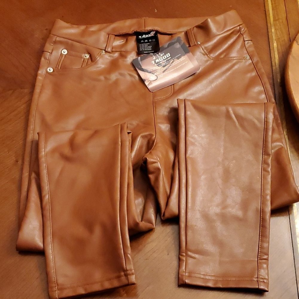 TagooFaux Leather Pant Size M - Picture 2 of 9